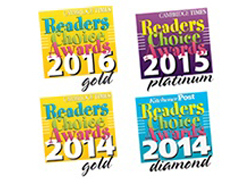 Cambridge Times Readers Choice Awards - 2016 Gold, 2015 Platinum, 2014 Gold, Kitchener Post 2014 Diamond