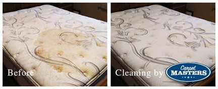 Mattress Cleaning by Carpet Masters, Before and After