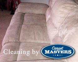 Couch After Cleaning by Carpet Masters