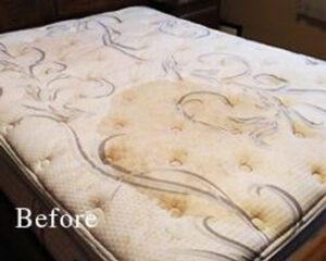Dirty Mattress Before Cleaning by Carpet Masters