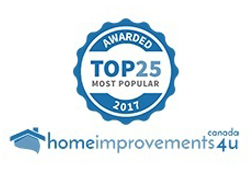 Awarded Top 25 Most Popular, homeimprovements4u Canada