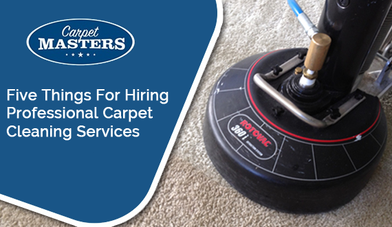 Five Things For Hiring Professional Carpet Cleaning Services