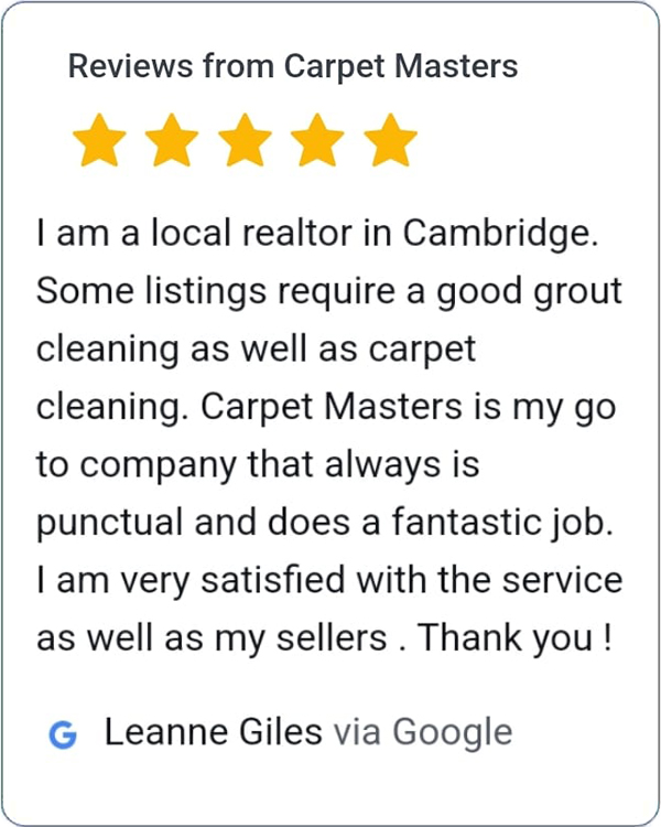 Review from Leanne Giles
